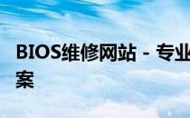 BIOS维修网站 - 专业BIOS维护与升级解决方案