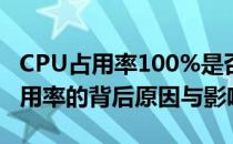 CPU占用率100%是否会损坏电脑？解析高占用率的背后原因与影响