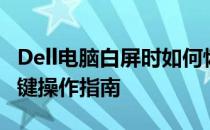 Dell电脑白屏时如何恢复：解决方法与常见按键操作指南