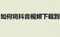 如何将抖音视频下载到电脑：详细步骤与技巧