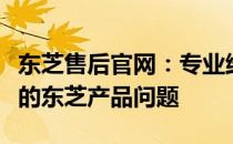 东芝售后官网：专业维修与贴心服务，解决您的东芝产品问题