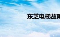 东芝电梯故障代码表详解