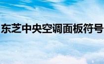 东芝中央空调面板符号图解：操作指南与详解