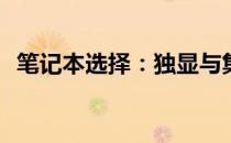 笔记本选择：独显与集显，哪个更胜一筹？