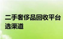 二手奢侈品回收平台：打造高端物品交易的优选渠道