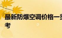 最新防爆空调价格一览表：选购指南及价格参考