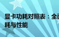 显卡功耗对照表：全面解析不同型号显卡的功耗与性能