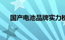 国产电池品牌实力榜：最新排行榜一览