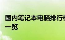 国内笔记本电脑排行榜：品牌实力与性能优势一览