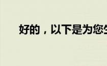 好的，以下是为您生成的标题和内容：