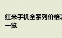 红米手机全系列价格表：最新、最全面的价格一览