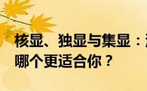 核显、独显与集显：深度解析三大显示技术，哪个更适合你？