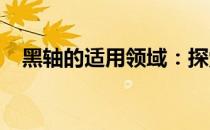 黑轴的适用领域：探索其应用场景与特性