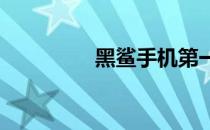黑鲨手机第一代参数详解