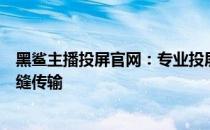 黑鲨主播投屏官网：专业投屏工具，轻松实现直播画面的无缝传输