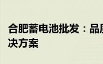 合肥蓄电池批发：品质保证的优质电源存储解决方案