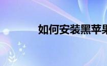 如何安装黑苹果下的显卡驱动