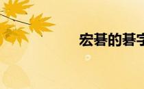 宏碁的碁字读音解析