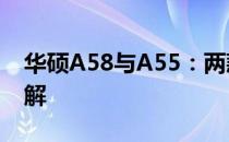 华硕A58与A55：两款笔记本/产品的区别详解
