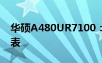 华硕A480UR7100：高性能轻薄本的杰出代表