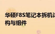 华硕F8S笔记本拆机详解：一步步展示内部结构与组件