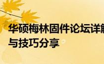 华硕梅林固件论坛详解：最新资讯、用户心得与技巧分享