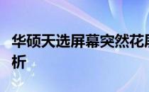 华硕天选屏幕突然花屏，原因及解决方案全解析